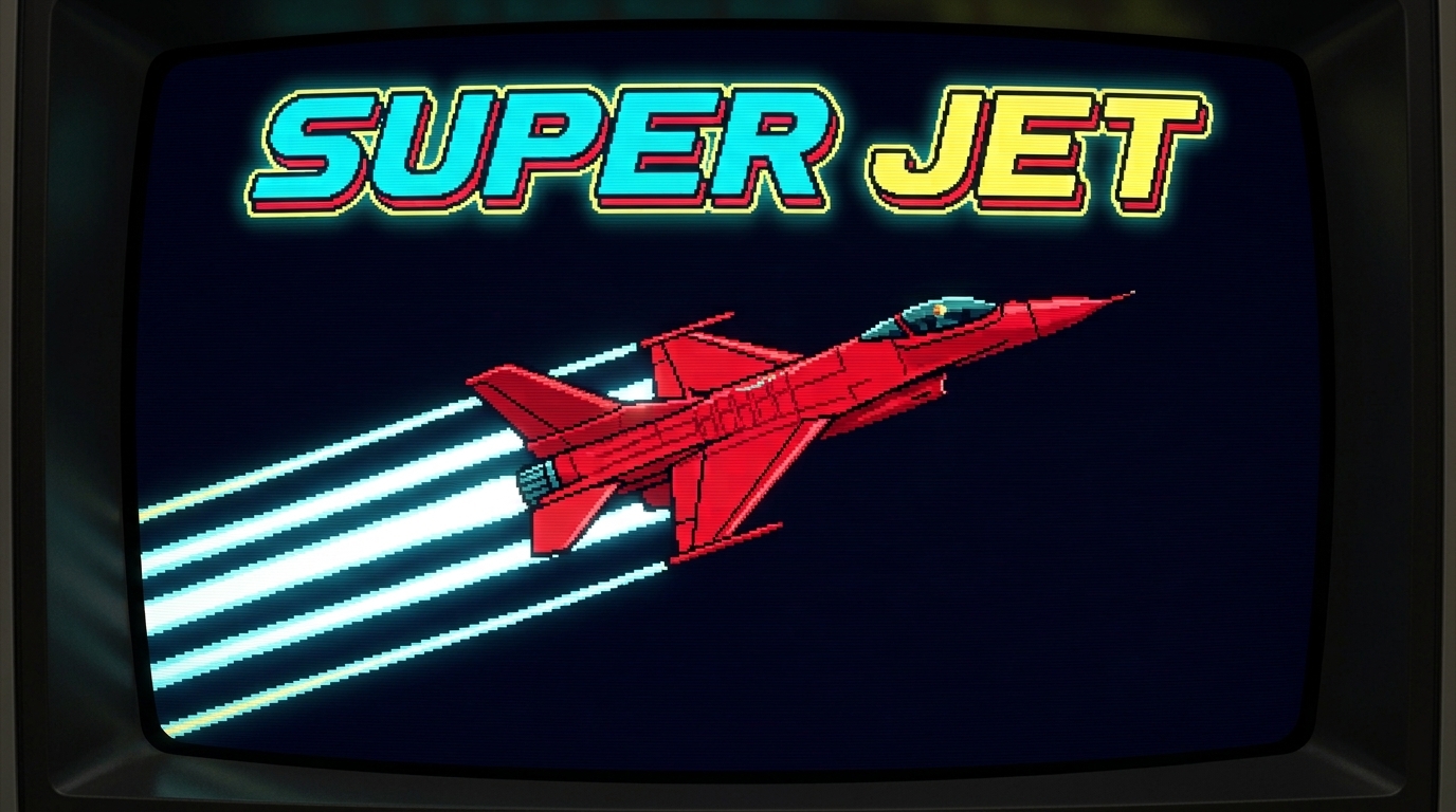 Super Jet fighter in flight
